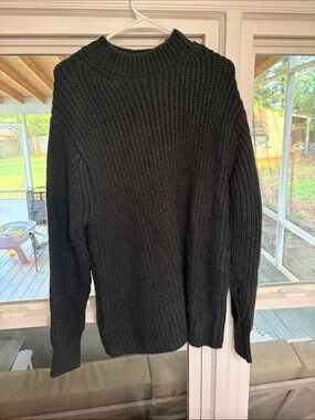 Zara Black Chunky Turtleneck Sweater